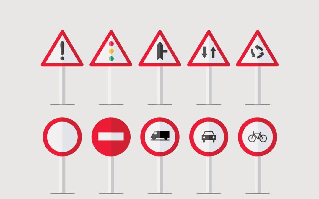Alle rode verkeersborden op een rij helder uitgelegd